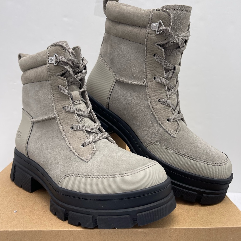 UGG WMNS Lace-Up 
W ASHTON WEATHERIZED LACE UP Cobble Grey - Kicks Machine Boots - Picture 5 of 16